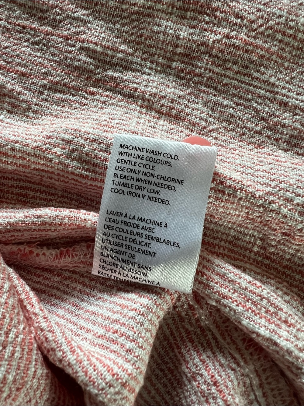 Weatherproof David Peyser Sleeveless Pink Collared Button Part Linen Shirt-XL - Picture 12 of 16